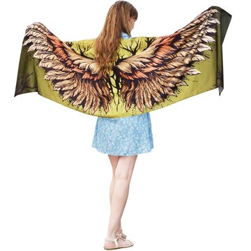 Bohemian shawl with wings