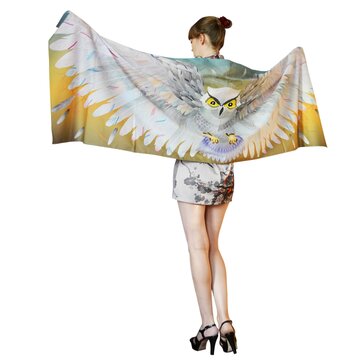 White Owl – cotton scarf