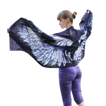 Black Angel Silk Wings – shawl