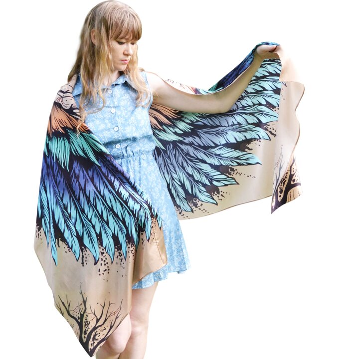 Turquoise shawl