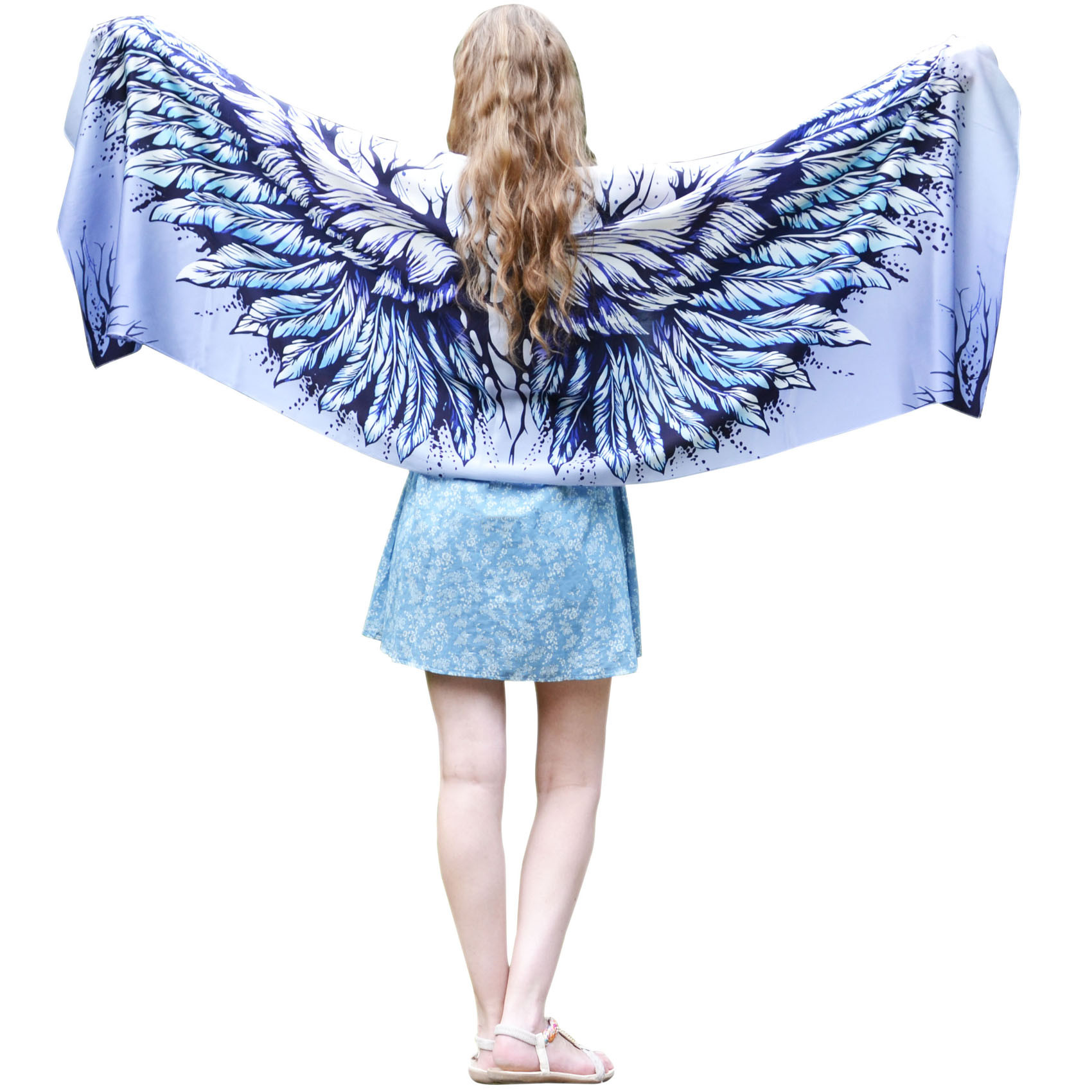 Variation #460 of Blue Angel – scarves set for bridesmaids